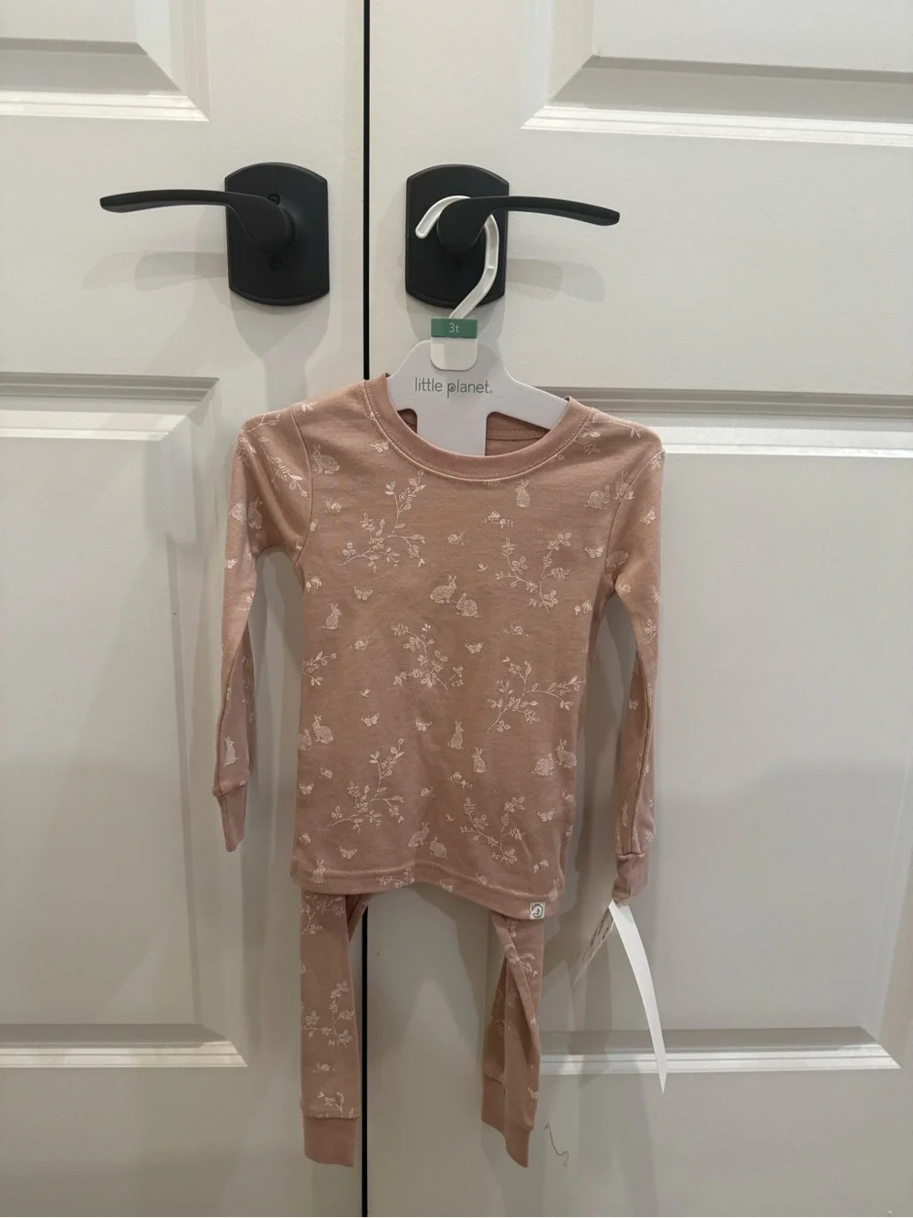 NWTLittle Planet Pink Floral Pajama Set - 3T